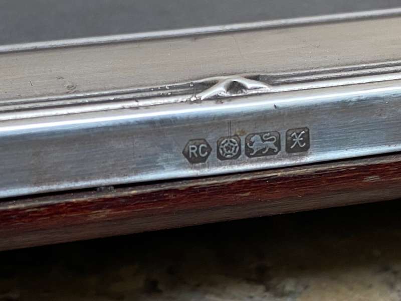 Vintage hallmarked RC English Sterling silver picture frame 22cm x 17cm