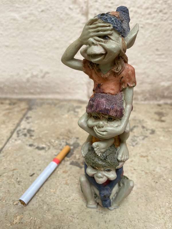 Anthony fisher pixie see hear speak no evil figurine elf statue
