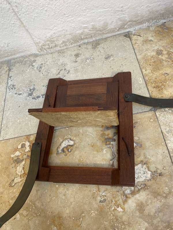 Antique master art  oak wood frame brass fittings