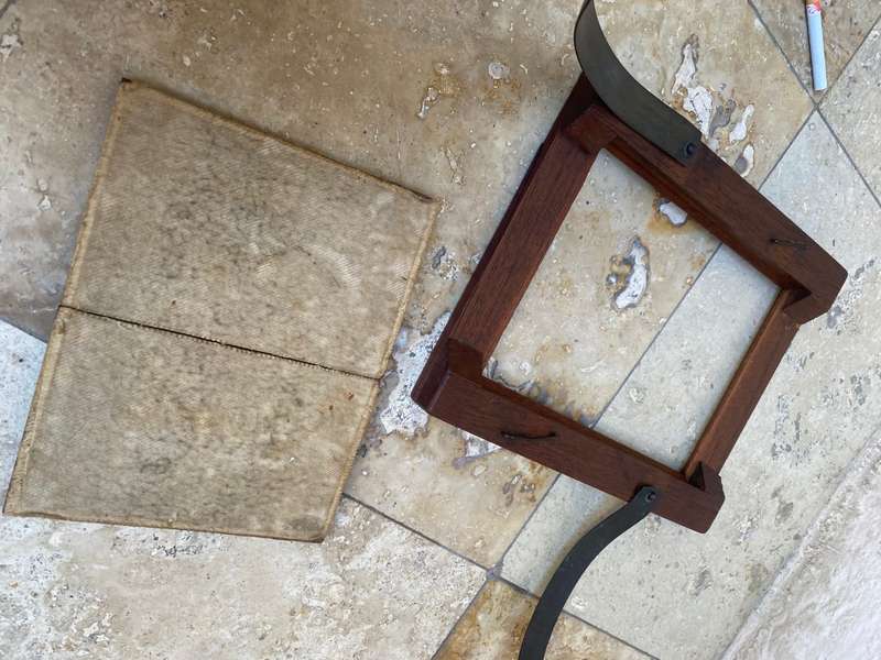 Antique master art  oak wood frame brass fittings