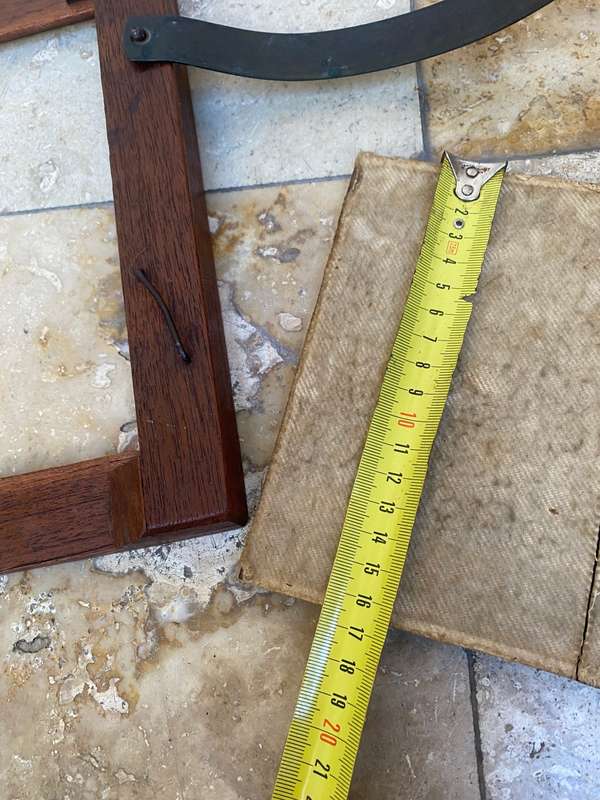 Antique master art  oak wood frame brass fittings