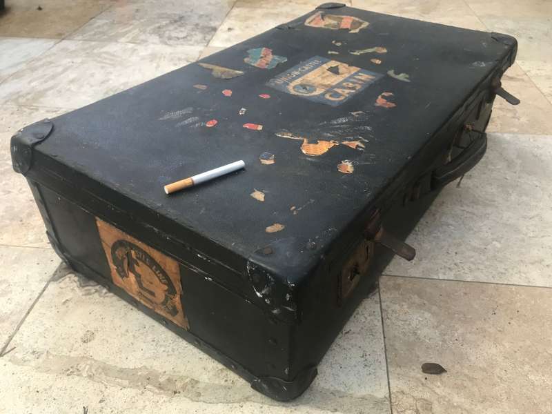 Antique luggage bag union castle cabin