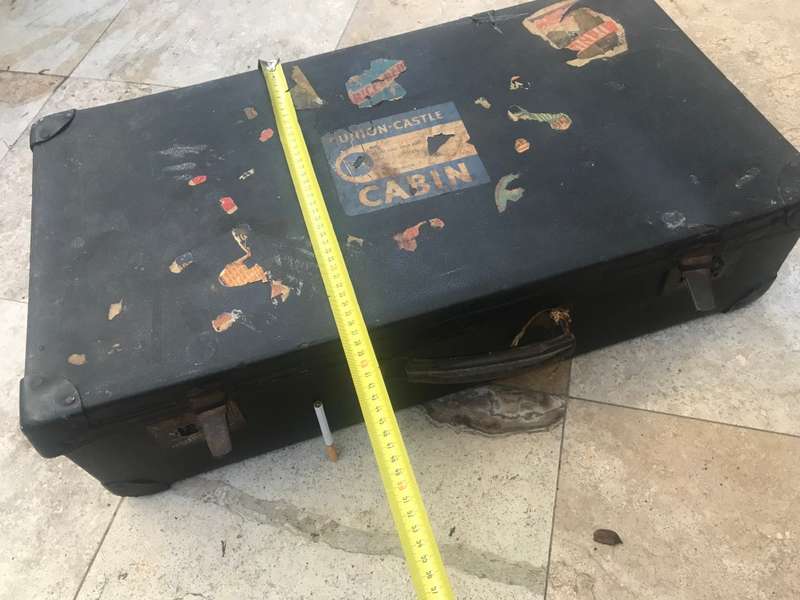 Antique luggage bag union castle cabin