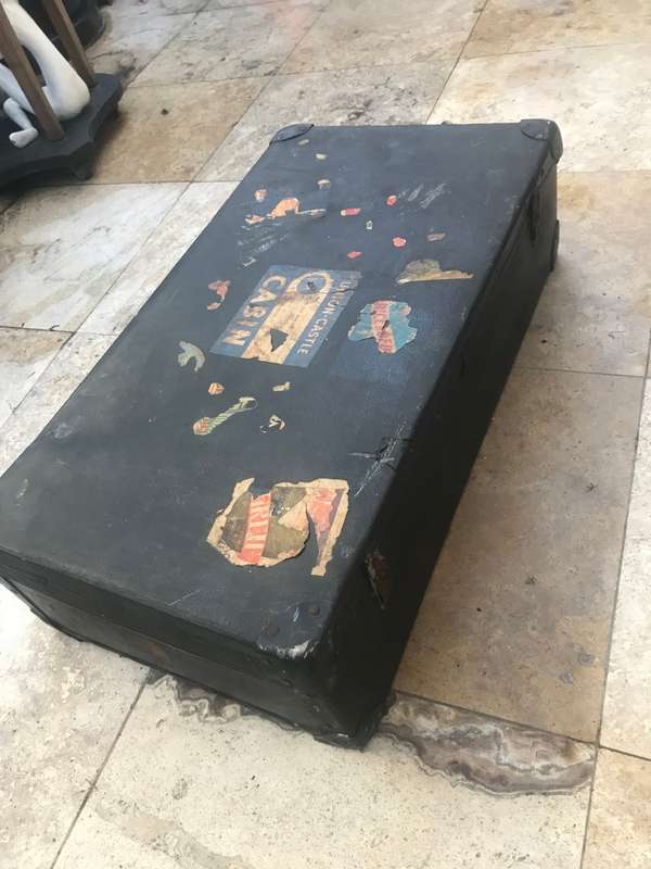 Antique luggage bag union castle cabin