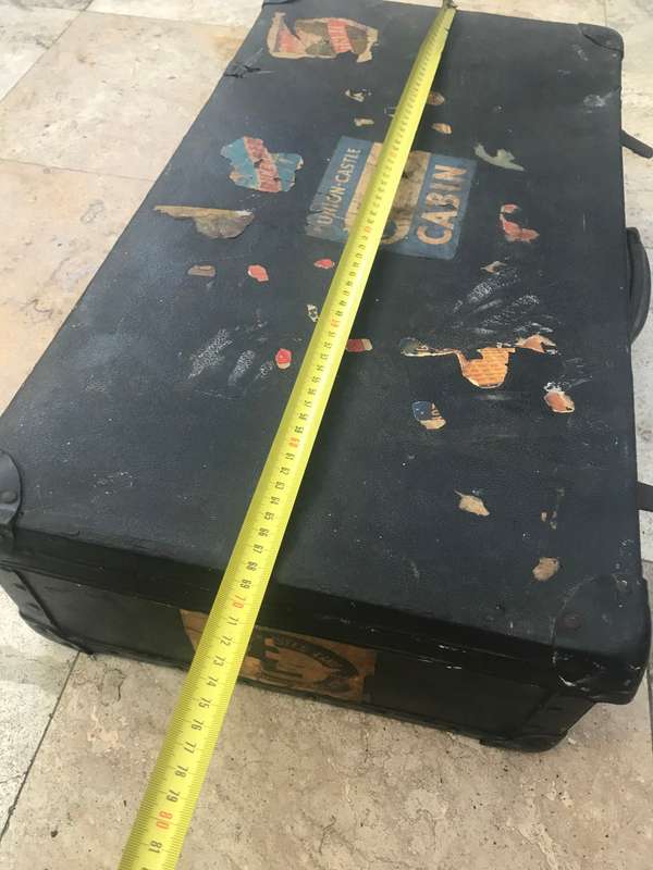Antique luggage bag union castle cabin