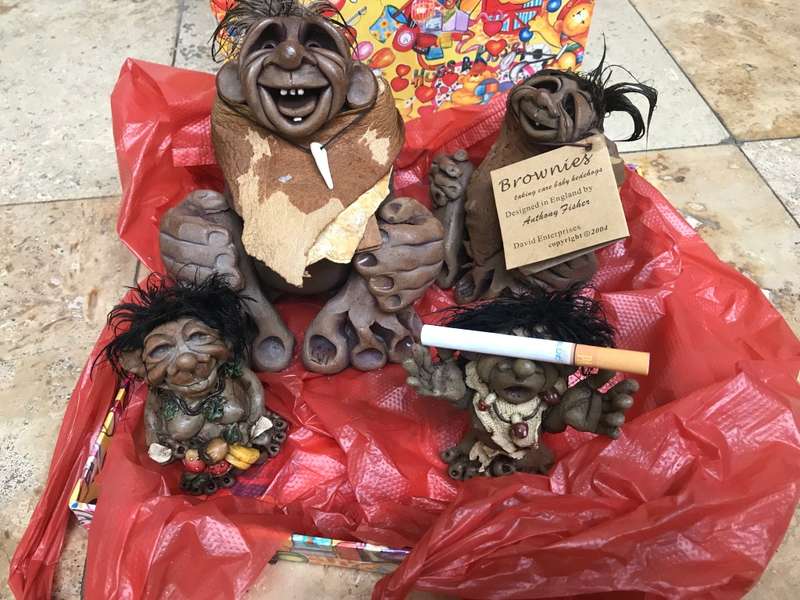 Brownie family troll figure lot of 4 by Anthony fisher