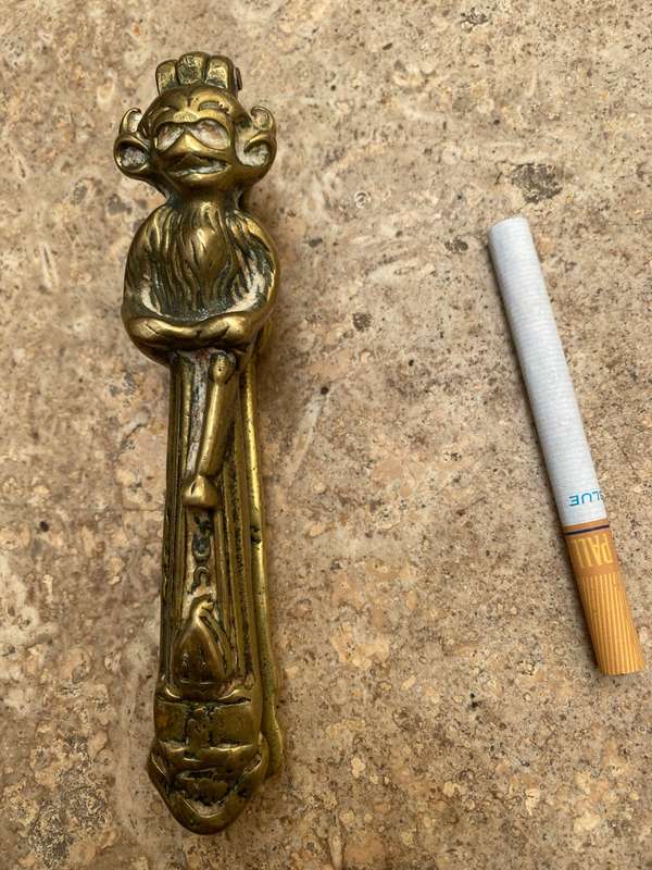 Vintage brass nutcracker monkey