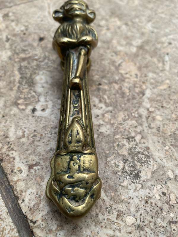 Vintage brass nutcracker monkey