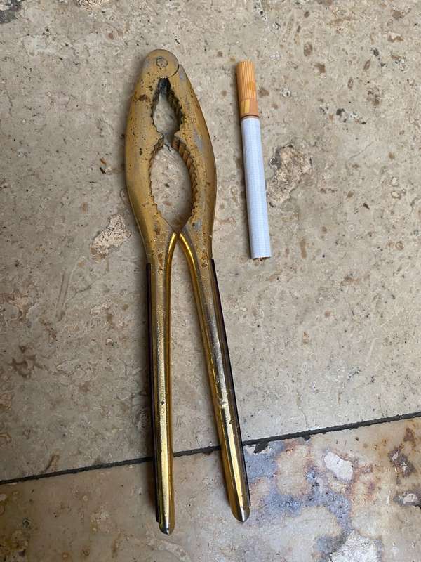 Vintage brass nutcracker