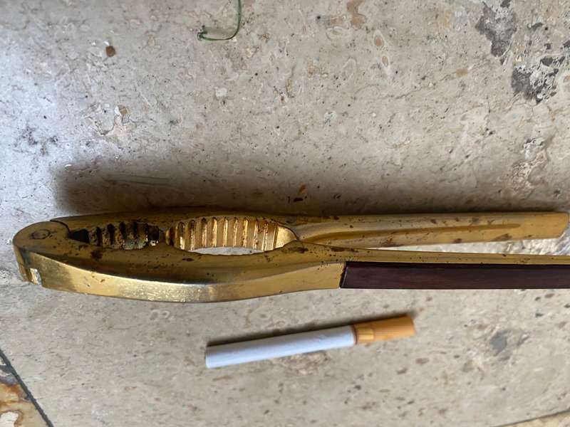 Vintage brass nutcracker