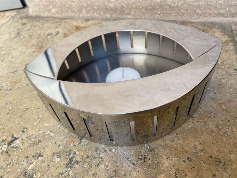 Carrol Boyes tea light warmer eye Stainless steel