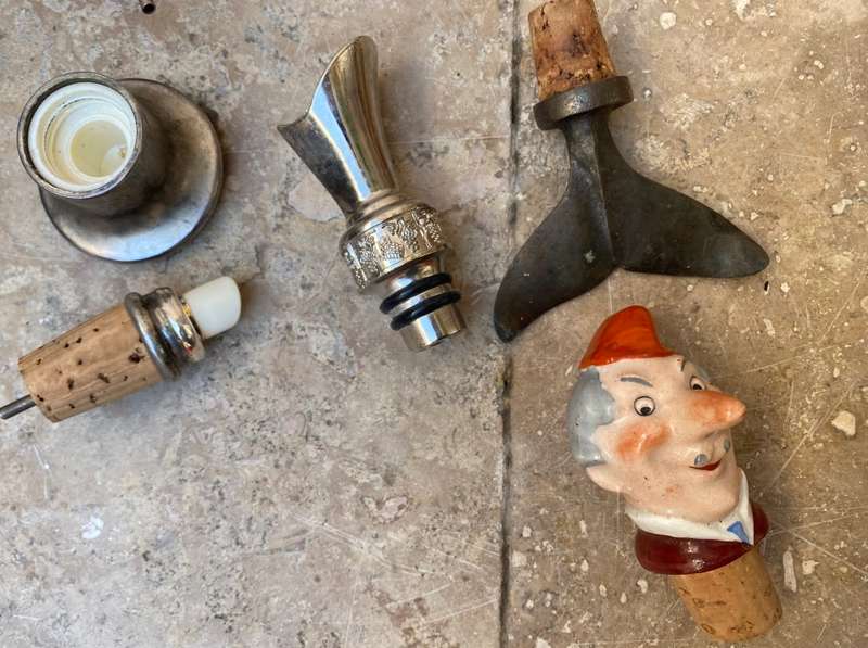 Vintage drink pourer lot of 7