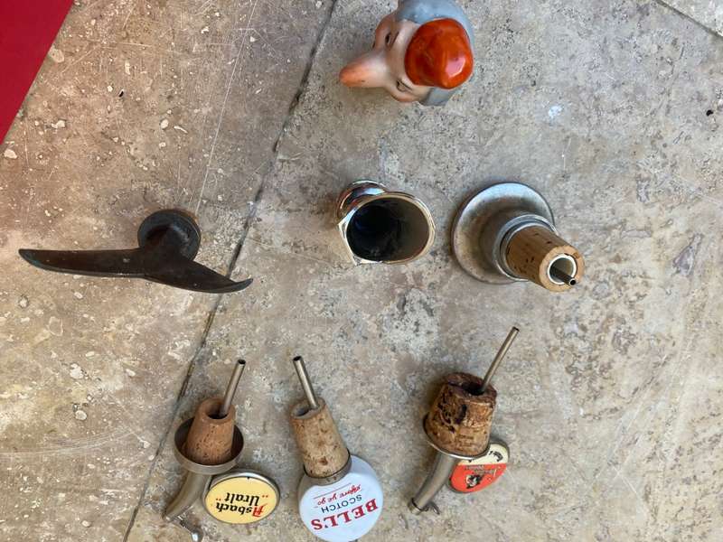 Vintage drink pourer lot of 7