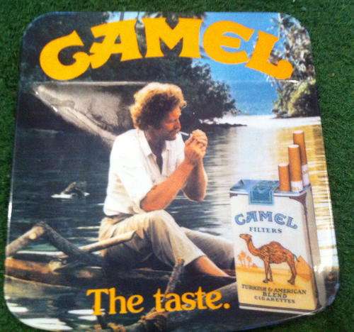 camel man ashtray dish