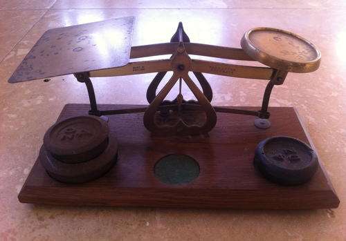 postal brass scale