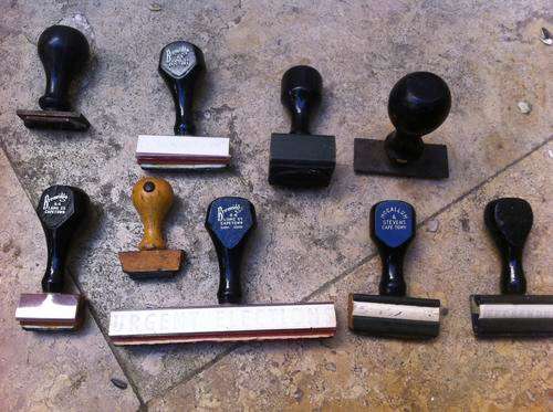 rubber stamps x 10