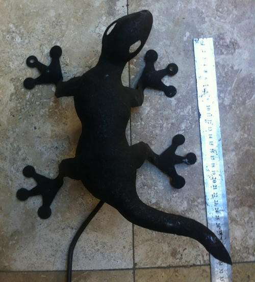 wall light lizard matt black mettalic