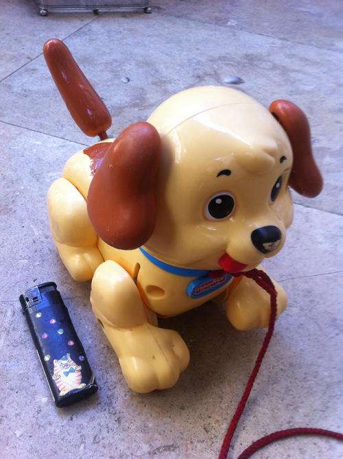 Fisher Price lil snoopy pull along dog