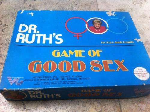 VINTAGE BOARD GAME 1985 DR. RUTH'S GAME OF GOOD SEX VICTORY GAMES INC.