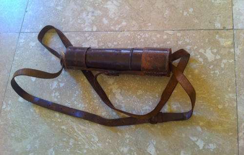 Antique Dollond 3-Draw Signalling Telescope Brass/Leather