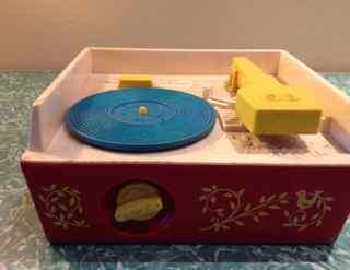 Vintage Fisher Price Music Box Record Player #995 1971 WORKS