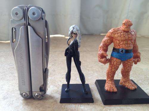 Marvel Figurine Collection pair Black Cat and the Thing