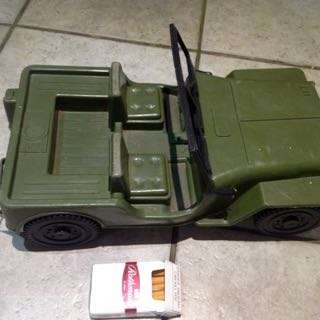 vintage PVC army jeep