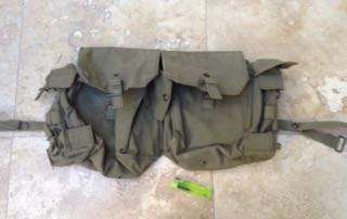 vintage army twin kidney pouch