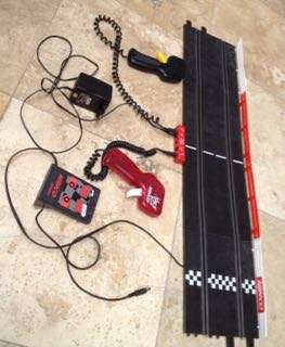 Ninco Slot Car Accessories lot,one transformer,2 controls,sprint pole position,tracks&barriers