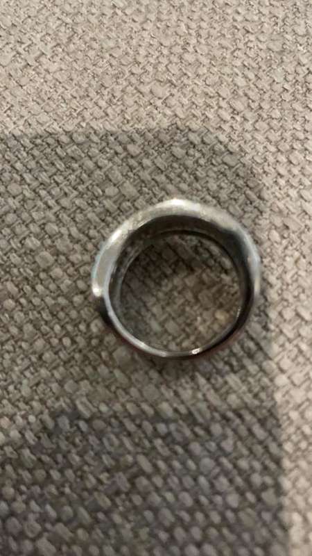 White Gold and Yellow Gold Ring with Diamonds (Ladies)