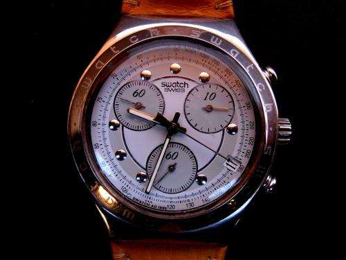 Vintage 1996 SWATCH IRONY CHRONO "Rough and Rugged" YCS400