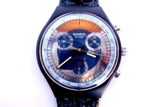 Vintage 1991 SWATCH CHRONO "SILVER STAR" SCN102