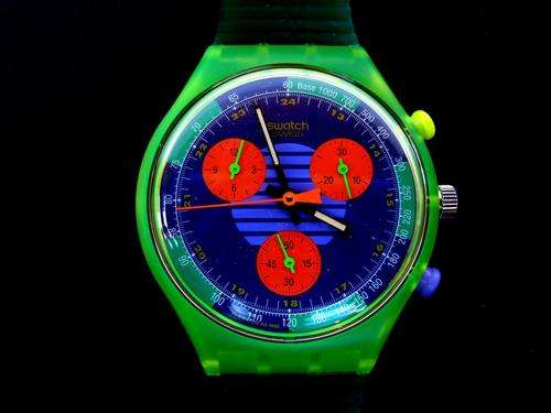 Vintage 1991 SWATCH CHRONO "NEO WAVE" SCJ100