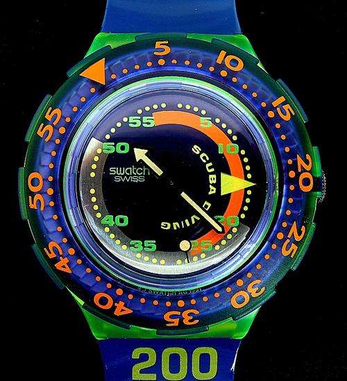 Vintage 1992 SWATCH SCUBA "COMING TIDE" SDJ100