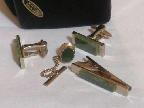 Stratton 9ct Gold Gilt Cufflink, Tie Bar&Pin URGENT SALE