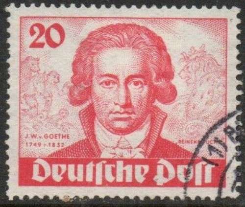 Germany, Berlin, 1949, Goethe, 20pf used