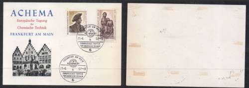 Germany, Berlin PPC, ACHEMA, special c.d.s. FRANKFURT AM MAIN 21 . 5.67 (1st day)