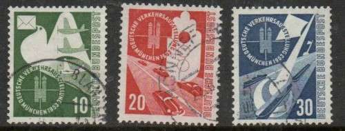 Germany, 1952, Munich Exhibition set excluding 4pf, used