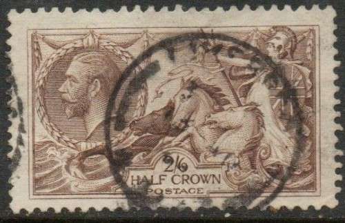 Great Britain, GVR, 1918 Bradbury Wilkinson printing, 2`6, c.d.s. used,