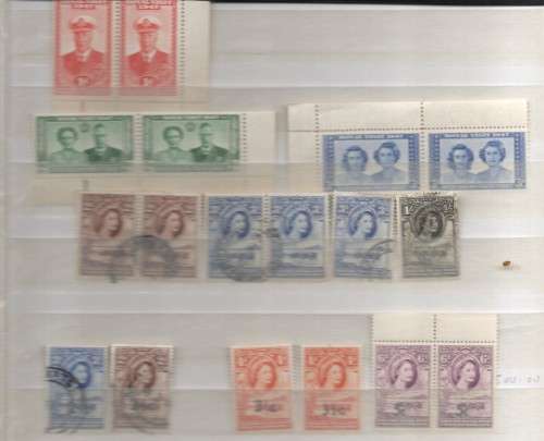 Bechuanaland, GVIR, EIIR,18 stamps, MNH**, good used, low denomination, low catalogue value