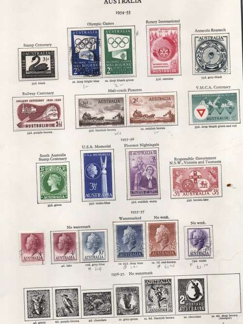 Australia 1936 - 1964, used collection,