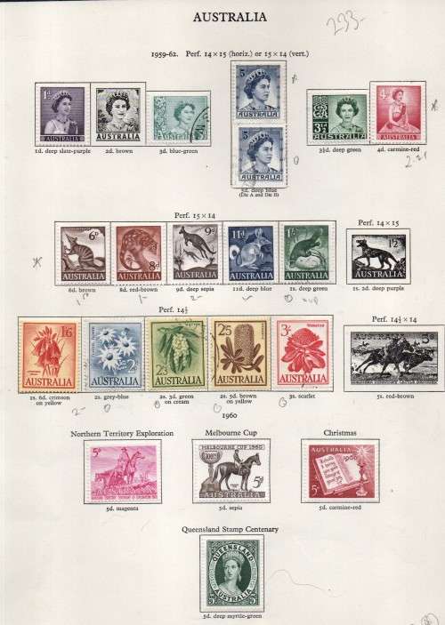 Australia 1936 - 1964, used collection,