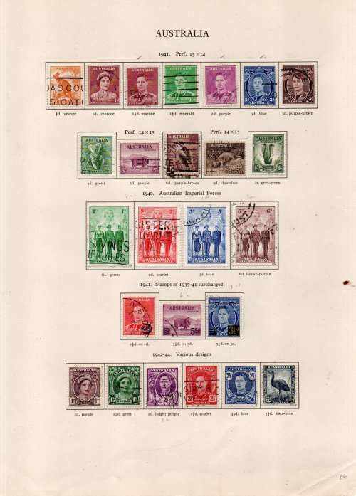 Australia 1936 - 1964, used collection,