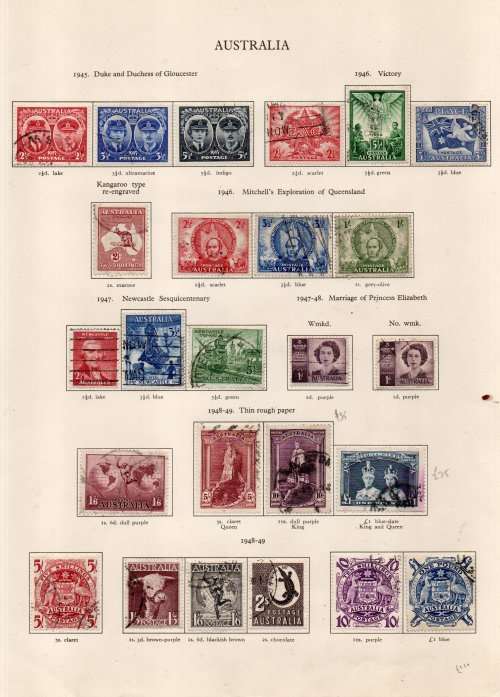 Australia 1936 - 1964, used collection,