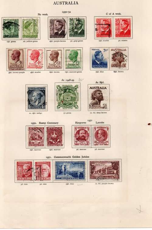 Australia 1936 - 1964, used collection,