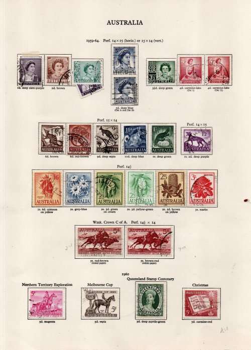 Australia 1936 - 1964, used collection,