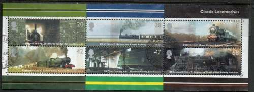 Great Britain, EIIR, 2004, Classic Locomotives, miniature sheet used