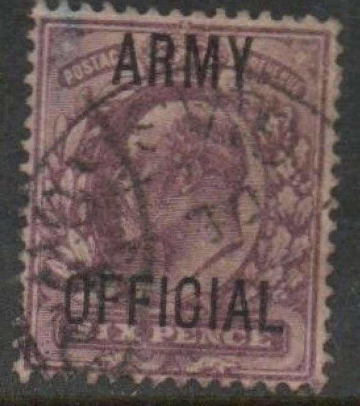 reat Britain EVIIR 6d ARMY OFFICIAL, used