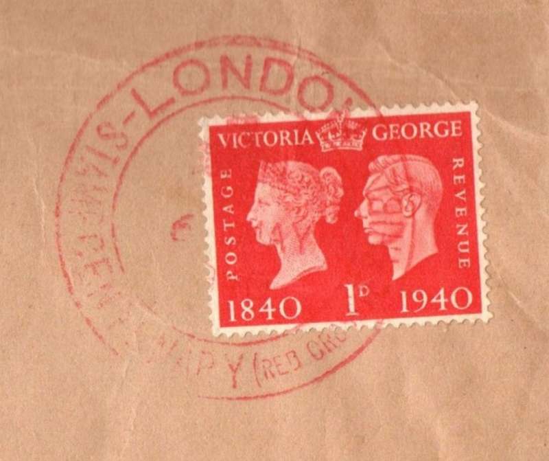 Great Britain, GVIR, 1840 Stamp Centenary, 1d, LONDON 6 MAY 1940 c.d.s. 1st Day_> S.Rhodesia