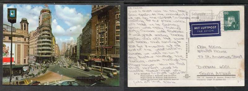 Spain, Madrid, Plaza Callao, , Avenida Jose Antonio, used in Germany > S.Africa